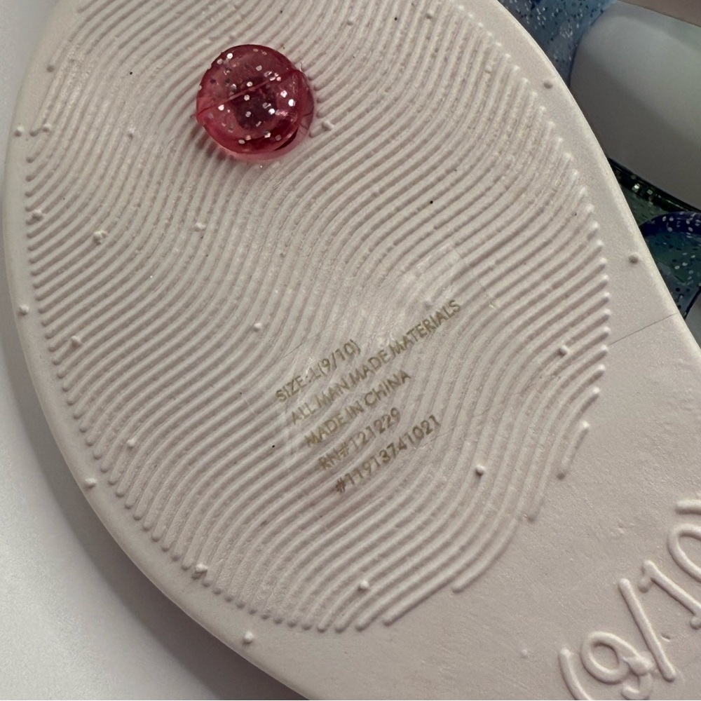 Girls Colorful Glitter Sandals - Picture 7 of 8